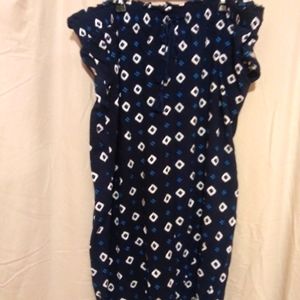 Terra Skye large leg Capri's Navy with Diamonds 3X
